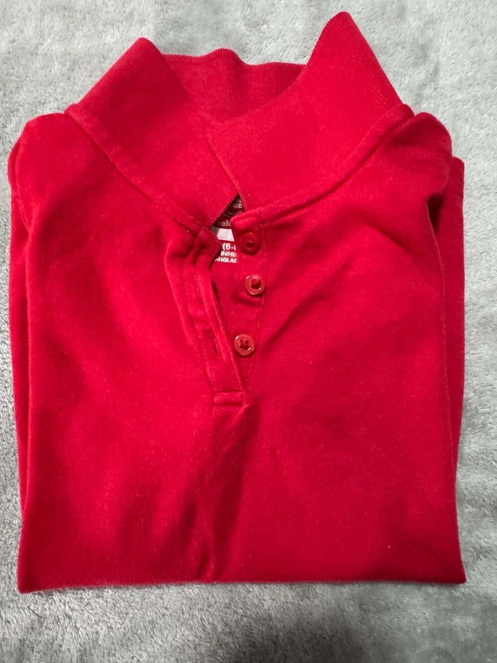 Wonder Nation Red Short Sleeve Polo Shirt Size S 6-6X